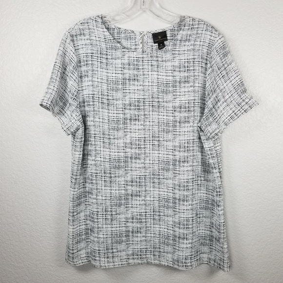 Worthington Tops - Worthington white with black shirt for office M